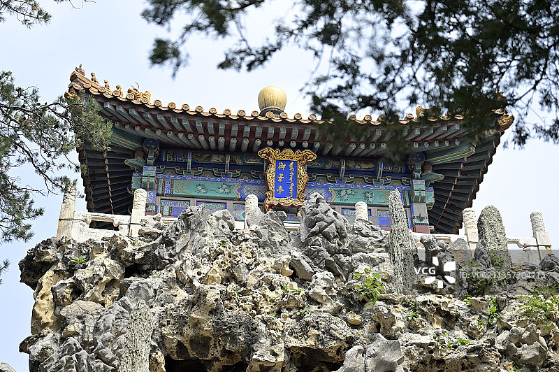 北京故宫御花园御景庭图片素材