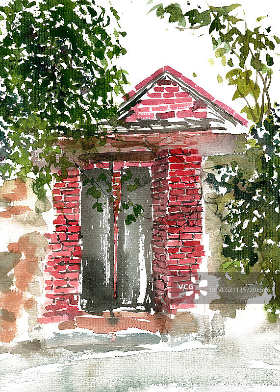 农家小院图片素材