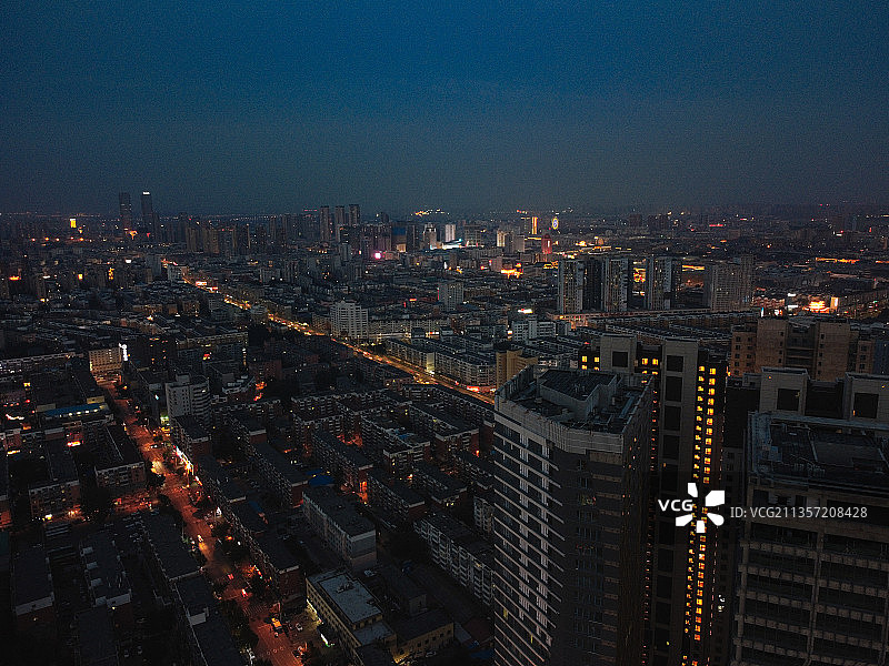 沈阳 沈河区 金融中心夜景 方圆大厦 金利大厦 嘉兴国际 财图片素材