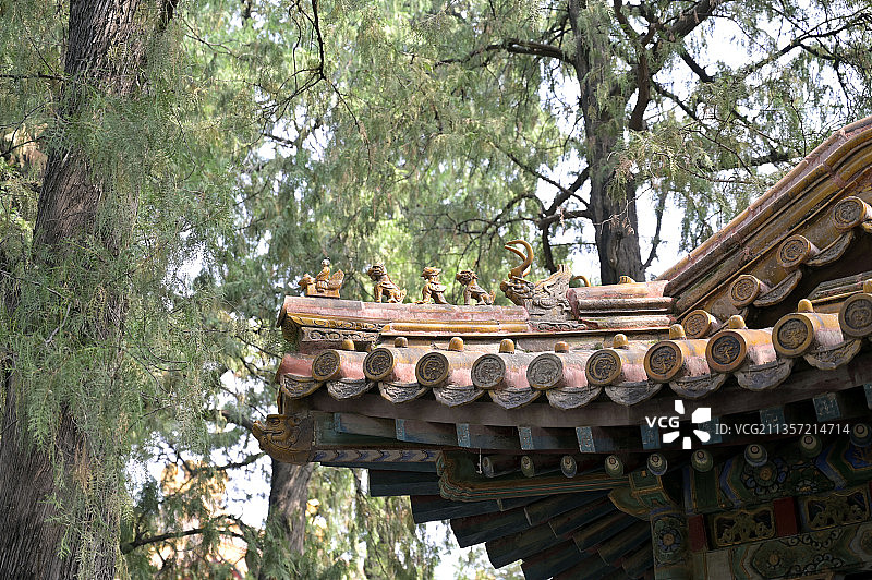 北京故宫御花园四神祠图片素材