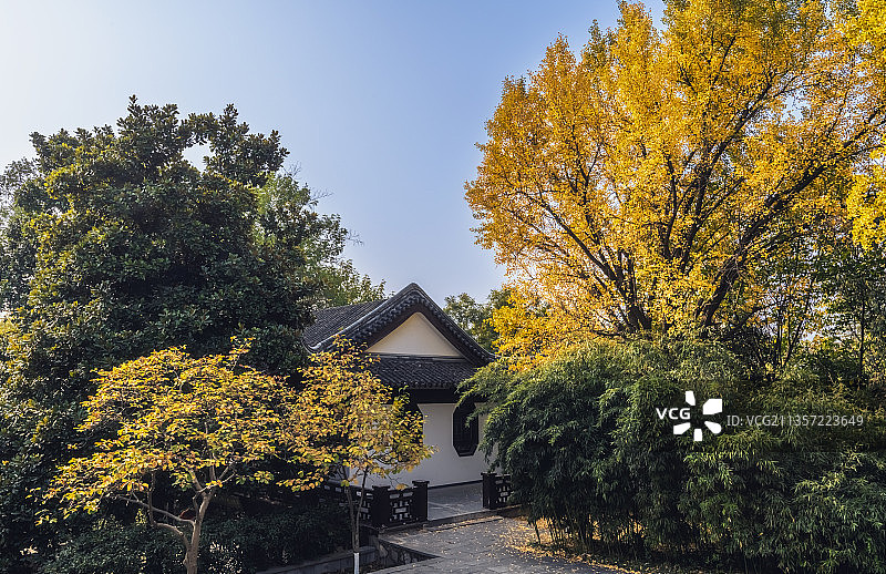 南京清凉山秋色图片素材