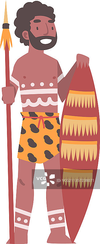 赤脚非洲土著男人物角色穿着图片素材
