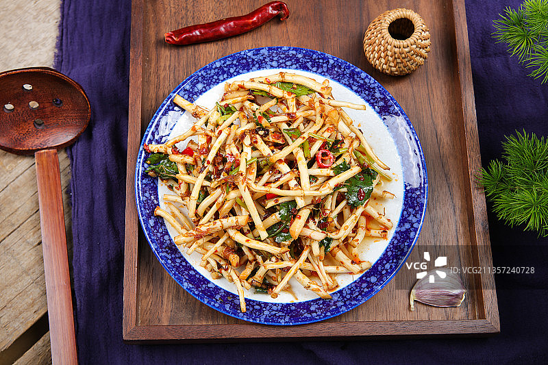 凉拌鱼腥草图片素材