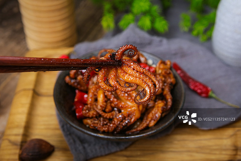 麻辣八爪鱼图片素材