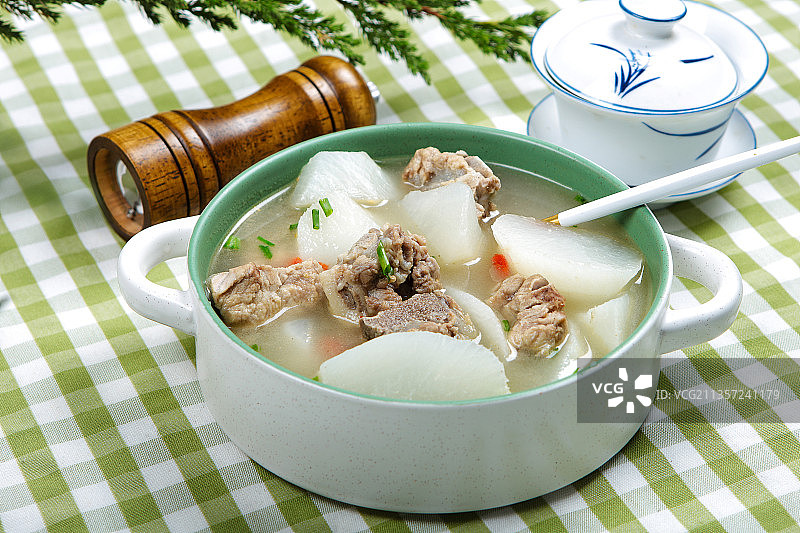 箩卜排骨汤图片素材