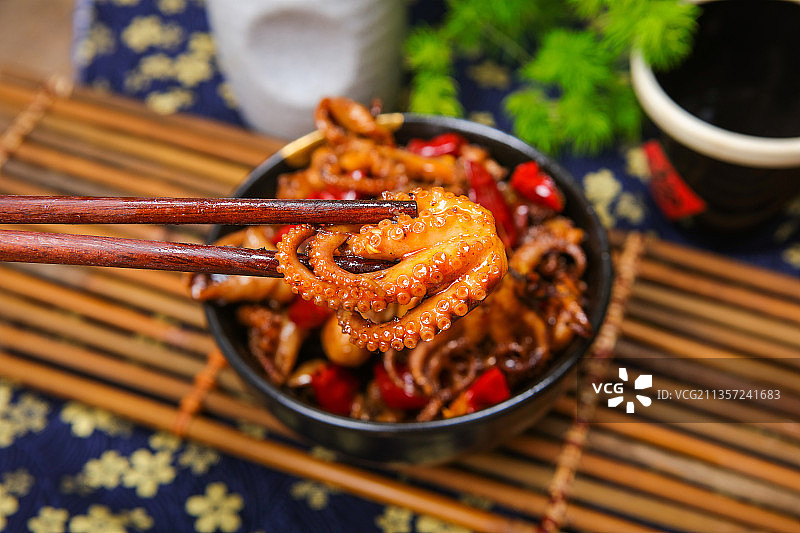 麻辣八爪鱼图片素材