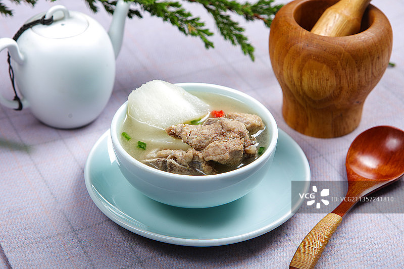 箩卜排骨汤图片素材