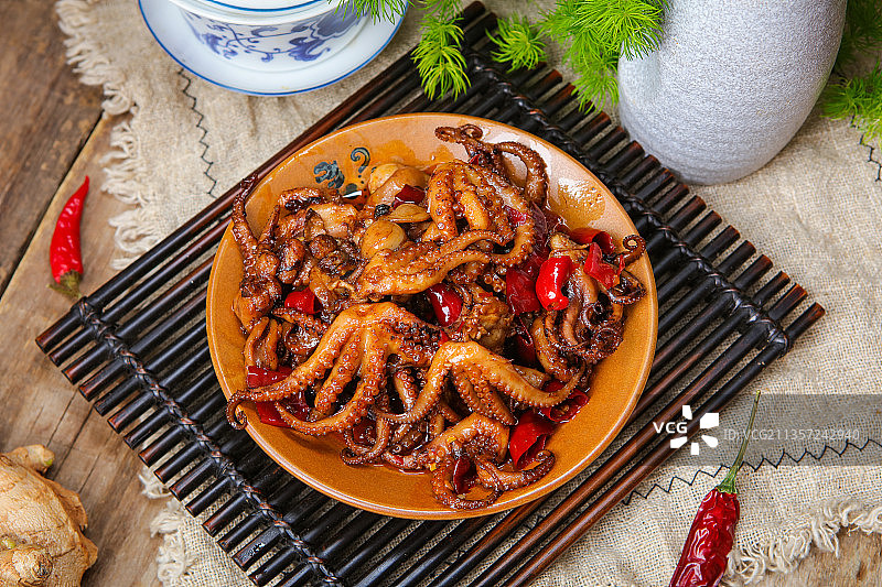 麻辣八爪鱼图片素材