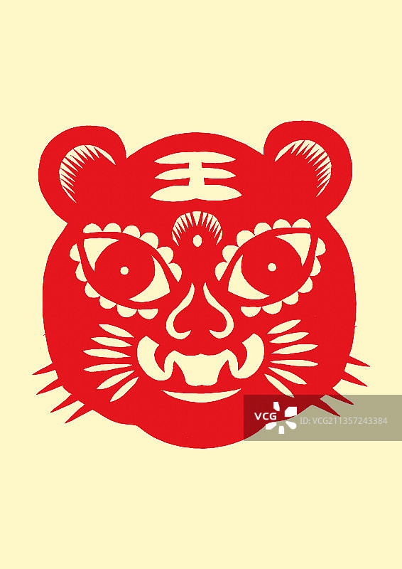 剪纸虎图片素材