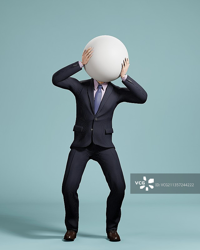 苦恼的人偶图片素材