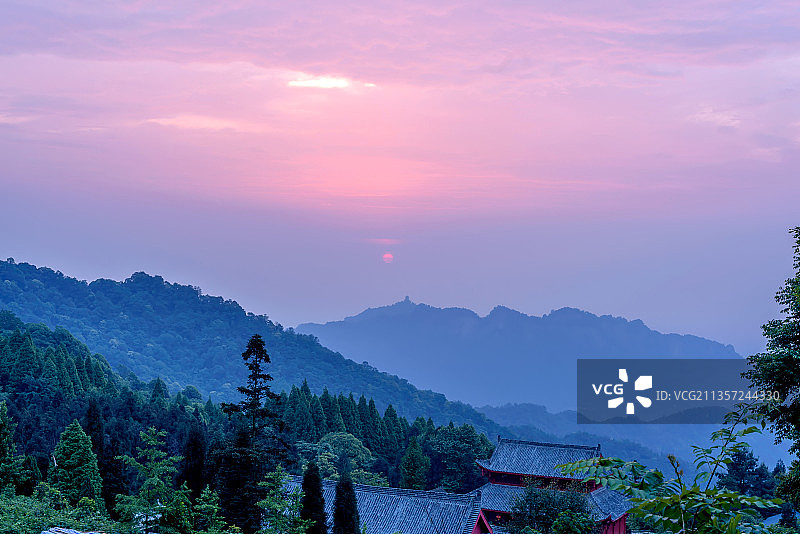 成都都江堰青城山天国寺图片素材