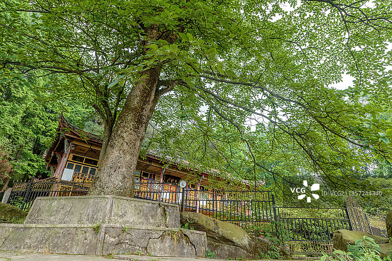 成都都江堰青城山天国寺图片素材