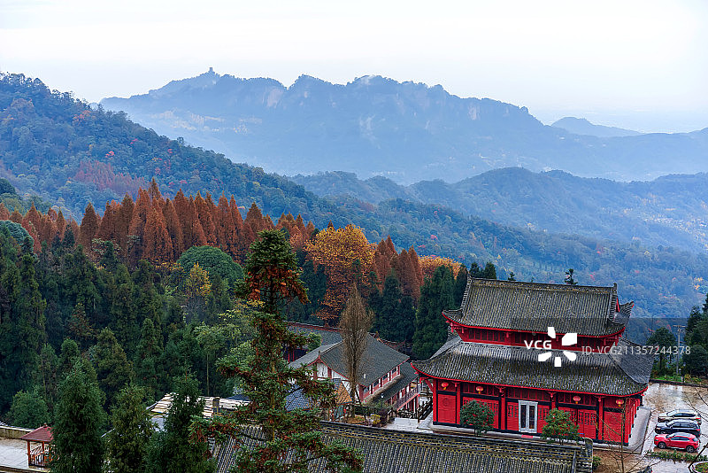 成都都江堰青城山天国寺图片素材