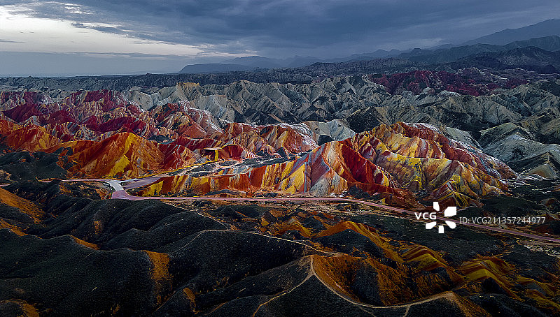张掖七彩丹霞图片素材