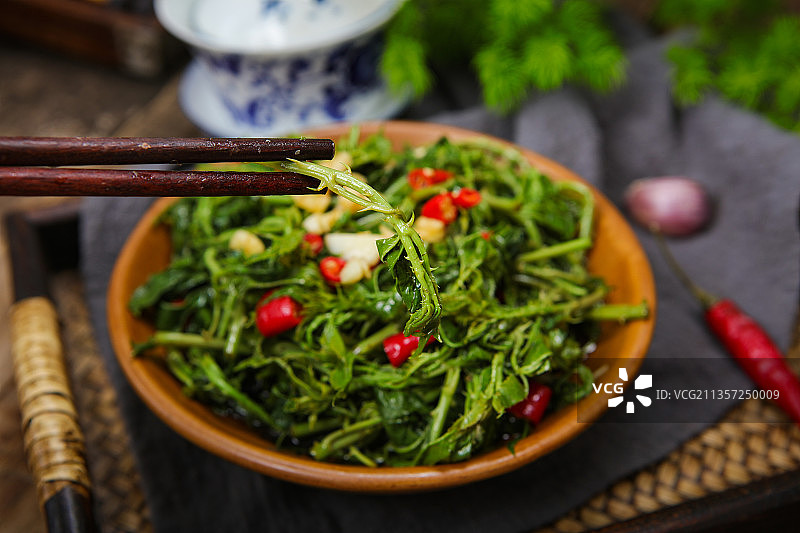 凉拌刺五加图片素材