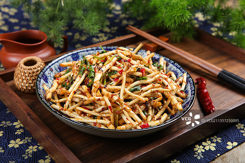 凉拌鱼腥草图片素材