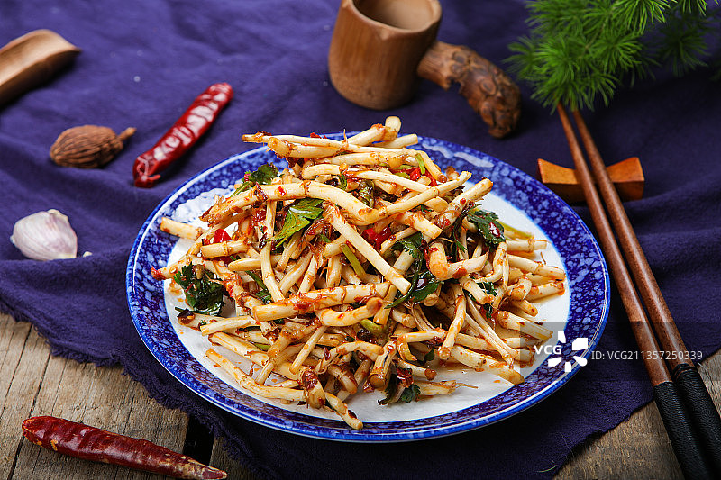 凉拌鱼腥草图片素材