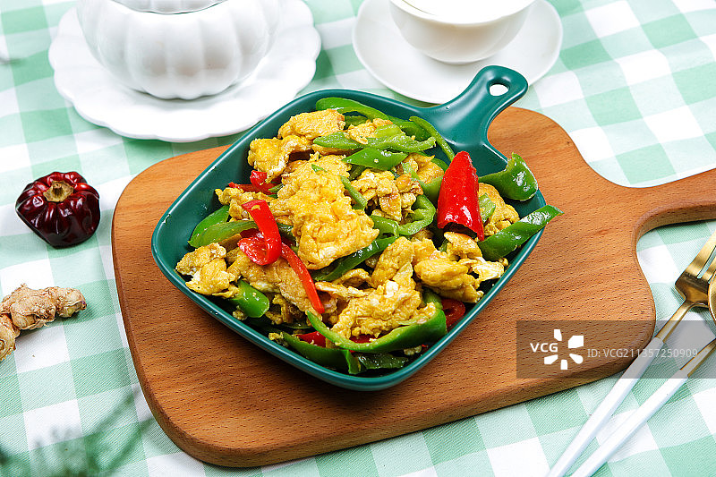 辣椒炒鸡蛋图片素材