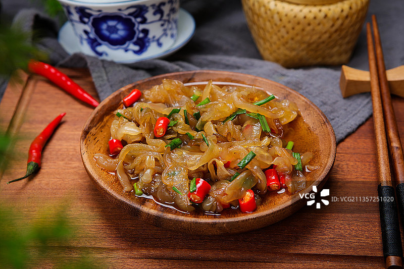 凉拌海蜇图片素材