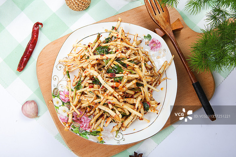 凉拌鱼腥草图片素材