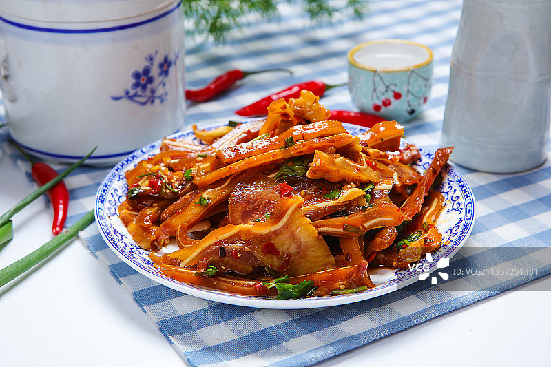 凉拌猪耳朵图片素材