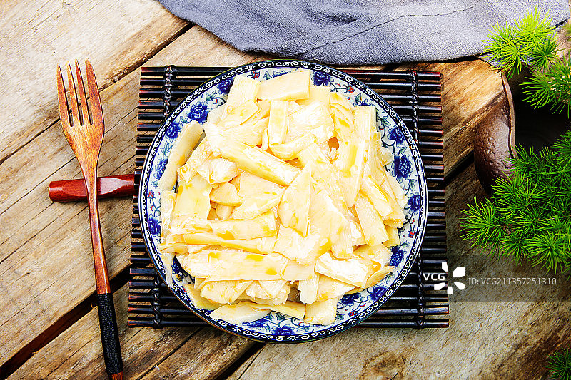 凉拌笋片图片素材