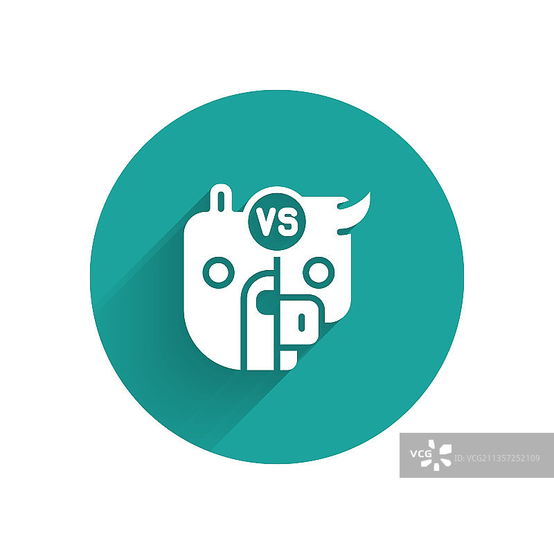 股市趋势的牛市和熊市标志图片素材