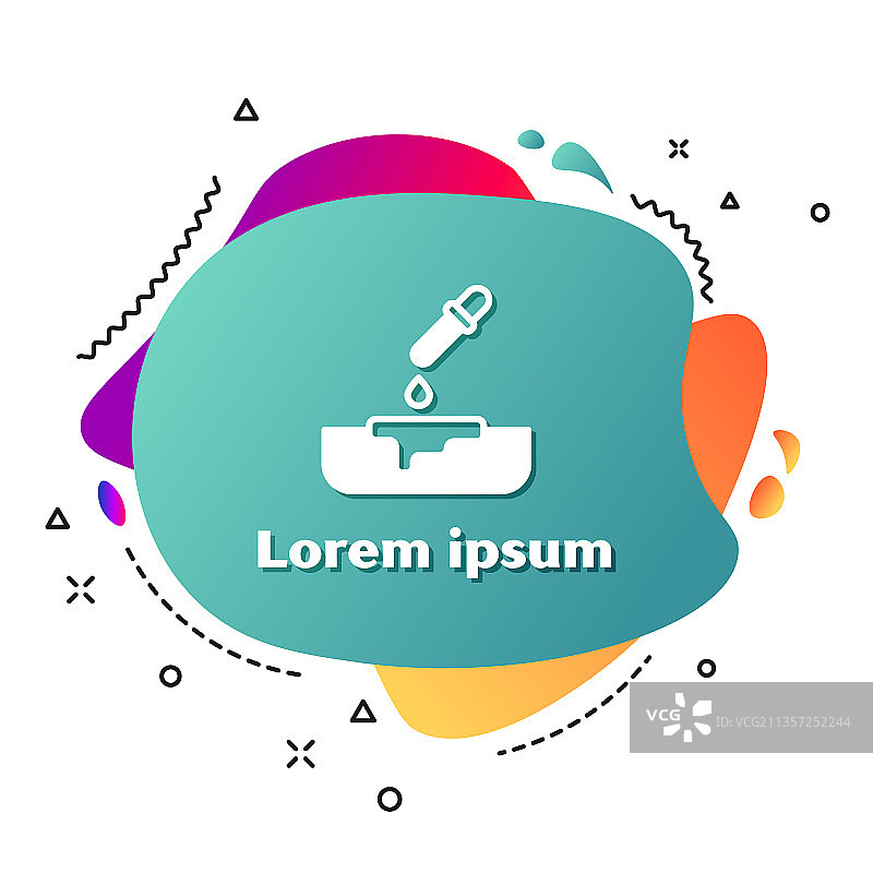 带移液器的白色培养皿图标图片素材