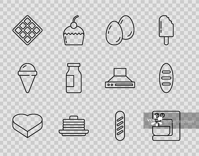 心形盒装糖果和电动搅拌器图片素材