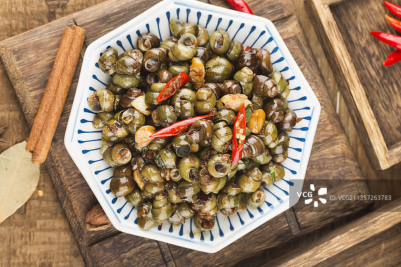 炒田螺图片素材