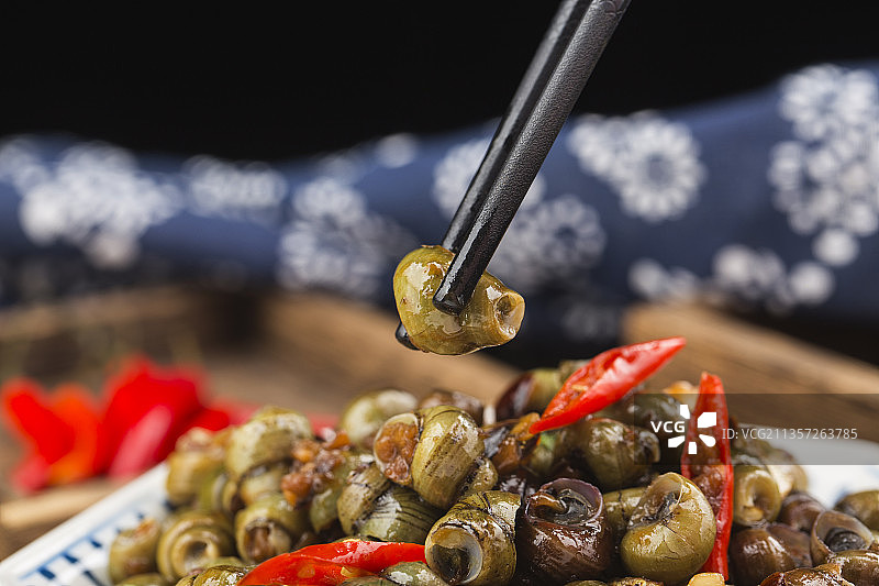 炒田螺图片素材