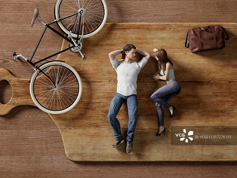 菜板上的情侣图片素材