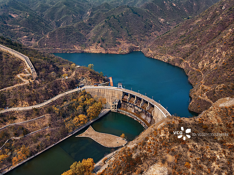 黄花城水长城 灏明湖图片素材