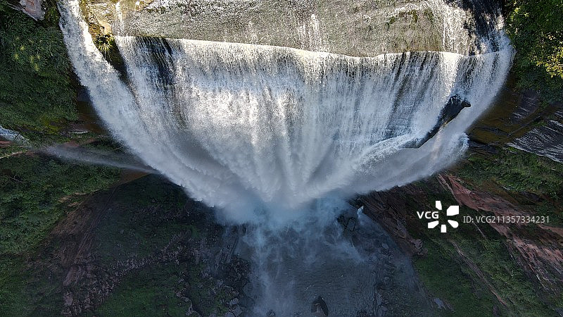 望乡台瀑布图片素材