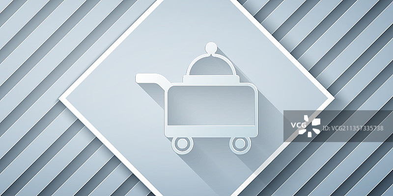 餐盘食物剪纸风图标图片素材