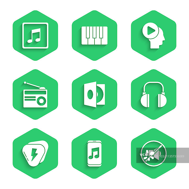 黑胶唱片机与黑胶唱片音箱音乐组合图片素材