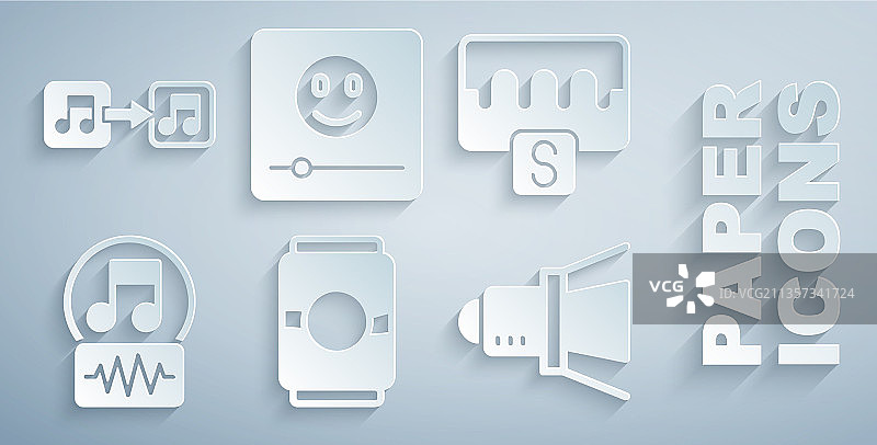 啤酒罐、音乐波形、均衡器和音符图片素材