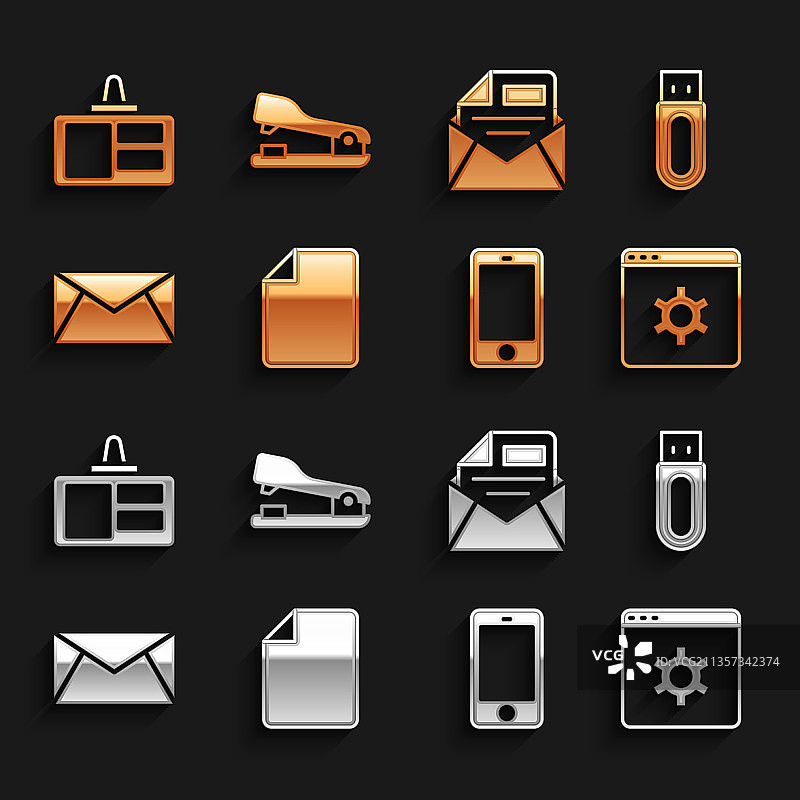 文件资料套装：U盘浏览器图片素材