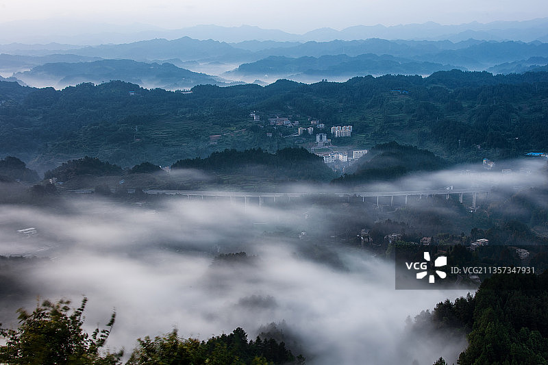 贵州省习水县飞鸽林场风光图片素材