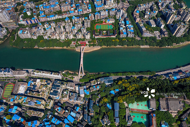 重庆城市建筑-綦江城区图片素材
