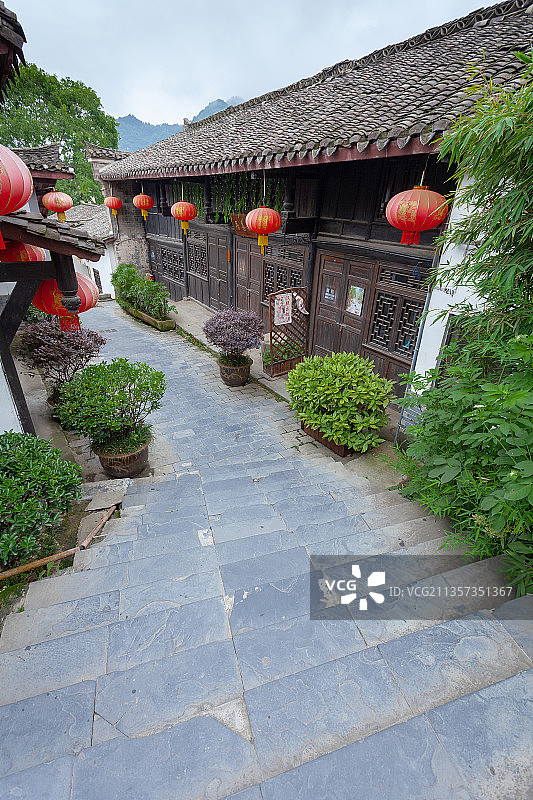 陕西省石泉县后柳古镇图片素材