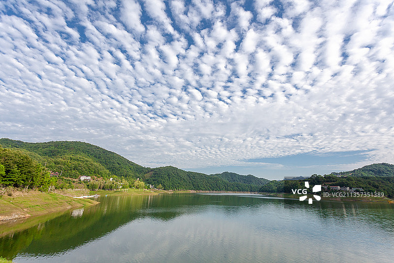 陕西省瀛湖风光图片素材