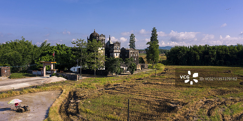 开平碉楼-日昇楼翼云楼图片素材