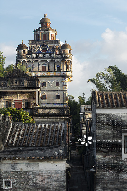 开平碉楼-锦江里图片素材