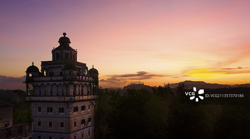 开平碉楼-锦江里图片素材