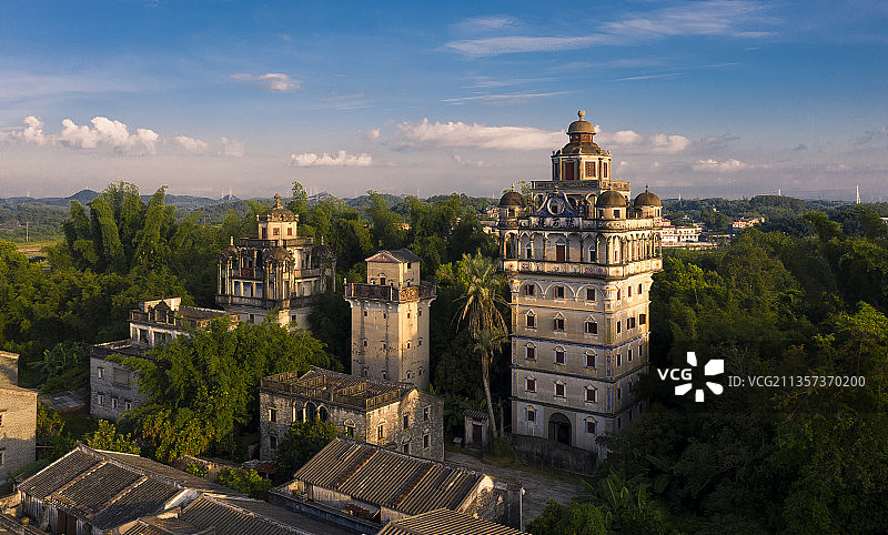 开平碉楼图片素材
