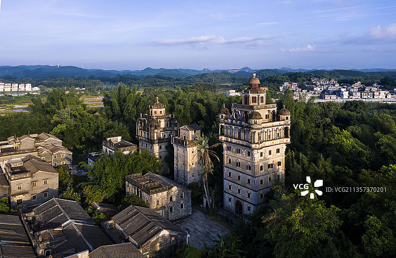 开平碉楼图片素材