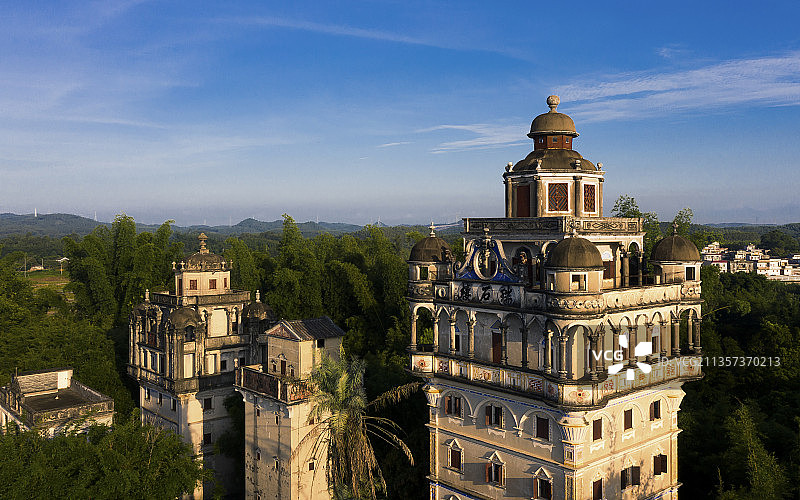 开平碉楼图片素材