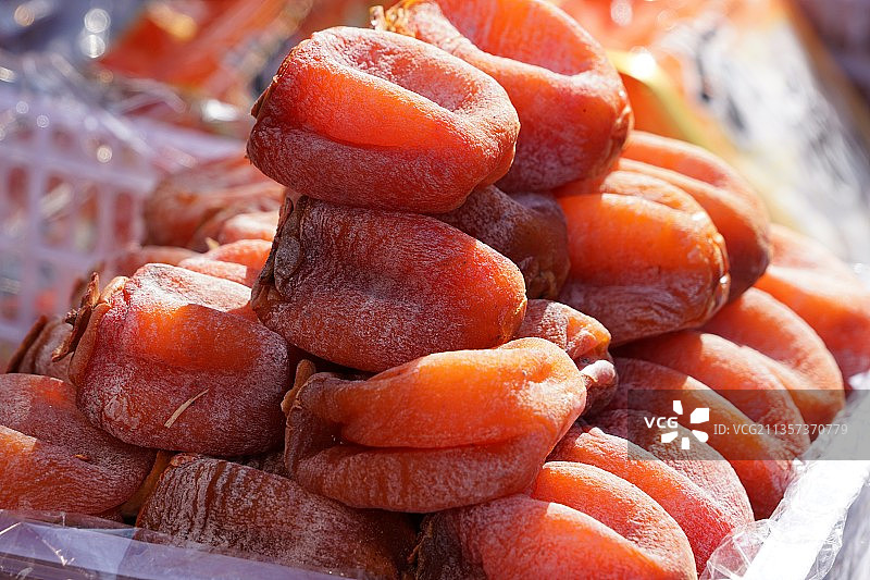 陕西富平的柿饼图片素材