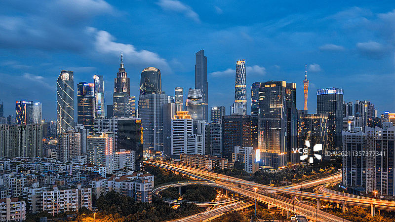 广州CBD城市商业中心建筑群图片素材